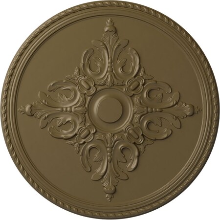 Ekena Millwork Milton Ceiling Medallion (Fits Canopies up to 7 7/8"), 40 5/8"OD x 1 3/4"P, Mississippi Mud CM40MIMMF